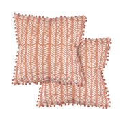 Outdoor Pair Of Scatter Cushions - Terracota Fern (Outer Ctn Qty: 18)