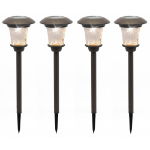 Solar Metal Pathway Stake Lights (Pack of 4)