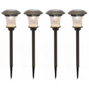Solar Metal Pathway Stake Lights (Pack of 4)