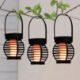 Hanging Solar Mini Lanterns With Flame-Effect LED (Pack of 3) (Outer Ctn Qty: 12)