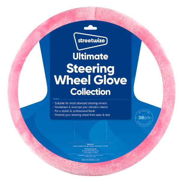 Think Pink Fluffy Wheel Glove (Outer ctn qty: 12)