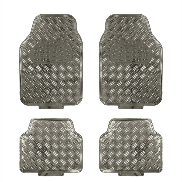 Checker Plate Mat Set Carbon (Box Qty: 6)