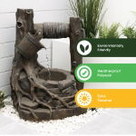 Solar Powered Water Feature - Rustic Brick Well (Outer Carton Quantity: 1)