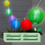 2m Solar Lantern LED String Lights (10 Piece) (Outer Ctn Qty: 24)