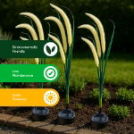 Solar Setaria Viridis Stake Light (Pack of 3) (Outer Carton: 12)