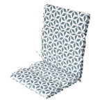 Outdoor Geo Grey Full Length Seat Cushion Pair (Outer Ctn Qty: 6)