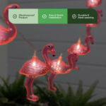 2m Solar Flamingo LED String Lights (10 Piece) (Outer Ctn Qty: 24)