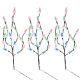 Pack of 3 Multi-Coloured LED Solar Tree Lights (Outer Ctn Qty: 12)