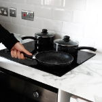 3 Pan Induction Pan Set - Black Marble