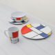 16 Pce Melamine Set - De Stijl (Outer Ctn Qty: 8)