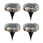 Solar Stone Effect Deck Light (Pack of 4)