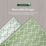 Vintage Outdoor Rug (Green/White) - 120cm x 180cm (Medium) (Outer Ctn Qty: 24)