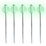 20 Pcs Heavy Duty Glow Tent Pegs 7x200mm