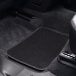 4 Piece Carpet Mat Set in Black with Heel Pad (Box Qty: 12)