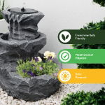 Solar Powered Water Feature - Rock Planter (Outer Carton Qty: 1)