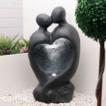 Carved Lovers Solar Water Feature (Outer Ctn Qty:1)