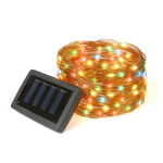 20m Solar Multi-Coloured LED String Lights (200 LED) (Outer Ctn Qty: 24)