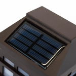 Lantern-Style Solar Fence Lights (Pack of 2)