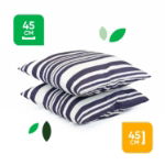 Pair of Blue Stripe Scatter Cushions (Outer Ctn Qty: 18)