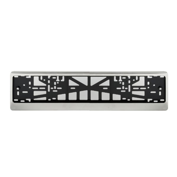 Stainless Steel Frame Number Plate Holder With Backing Plate (Metal) (Box Qty: 40)