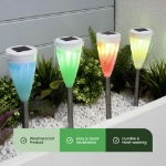 Pack of 4  Colour Changing Stake Lights (Outer Ctn Qty: 12)