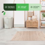 Jute-Style Indoor & Outdoor Rug - Plain  - 80cm x 150cm (Outer Ctn Qty: 9)