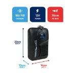 150PSI 12V Compact Digital Air Compressor With Auto Shut-Off (Outer Ctn Qty: 10)