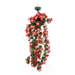 Solar Hanging Primrose Flower Lights - Pink (30 LED) (Outer Ctn Qty: 12)
