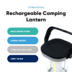 3W COB LED Rechargeable Camping Lantern