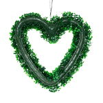 Solar Hanging Topiary Heart Light