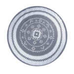 Vanguard Round Outdoor Rug (Grey/White) 150cm (Outer Ctn Qty: 20)