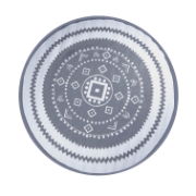 Vanguard Round Outdoor Rug (Grey/White) 150cm (Outer Ctn Qty: 20)