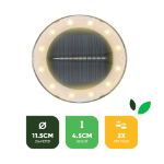 Solar Deck Lights (Pack of 2) (White)