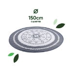 Vanguard Round Outdoor Rug (Grey/White) 150cm (Outer Ctn Qty: 20)