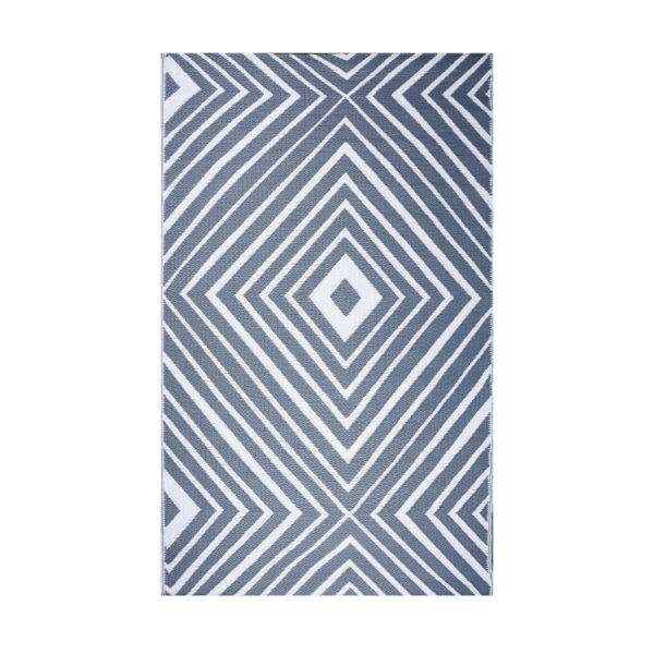 Prisma Outdoor Rug (Grey/White) - 150cm x 250cm (Large) (Outer Ctn Qty: 10)