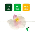 2m Solar Orchid Flower LED String Lights (12 Piece) (Outer Ctn Qty: 24)