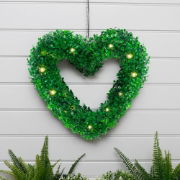 Solar Hanging Topiary Heart Light