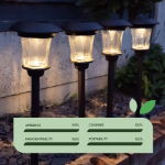 Solar Metal Pathway Stake Lights (Pack of 4)