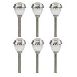 Pack Of  6 Crown Solar Stake Light (Outer Ctn Qty: 6)