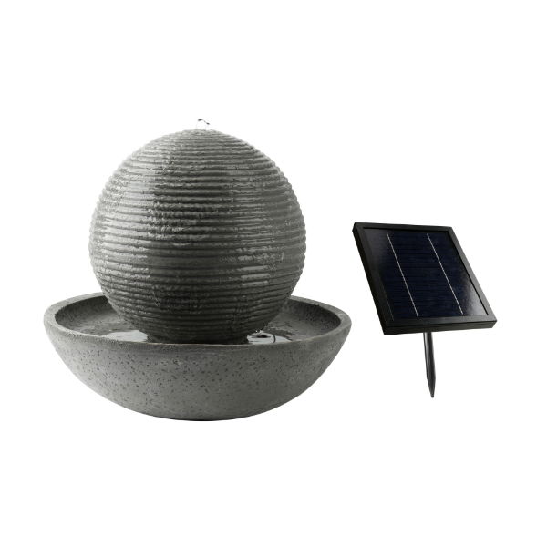 Solar Ball Water Feature With Battery Back-up (Outer Carton: 1)