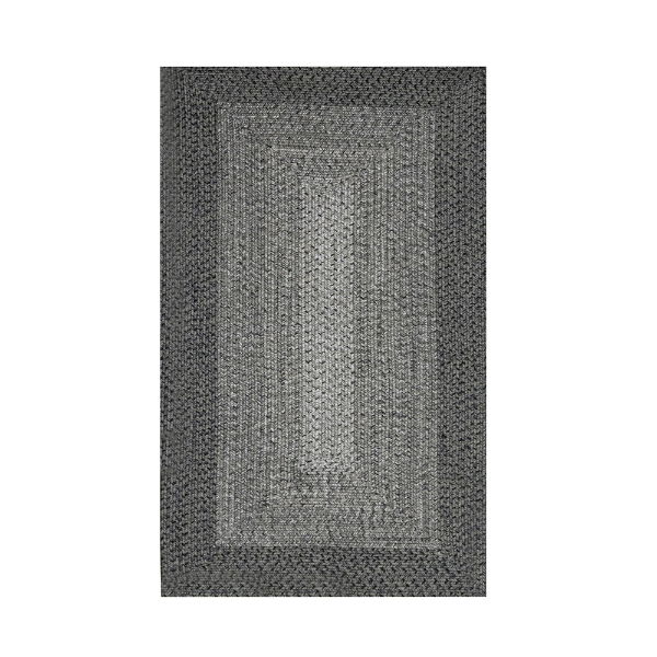 Jute-Style Indoor & Outdoor Rug - Dark Grey - 80cm x 150cm (Outer Ctn Qty: 9)