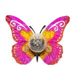 Solar Metal Sunset Butterfly With LED Crackle Ball (Outer Ctn Qty: 4)