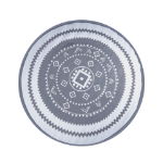 Vanguard Round Outdoor Rug (Grey/White) 150cm (Outer Ctn Qty: 20)