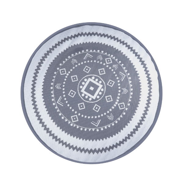 Vanguard Round Outdoor Rug (Grey/White) 150cm (Outer Ctn Qty: 20)