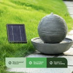 Solar Ball Water Feature With Battery Back-up (Outer Carton: 1)