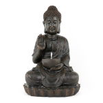 Solar Water Feature - Meditating Buddha With Bowl