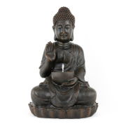 Solar Water Feature - Meditating Buddha With Bowl