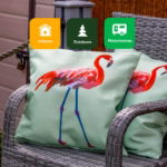 Outdoor Pair Of Scatter Cushions - Solo Flamingo (Outer Ctn Qty: 18)