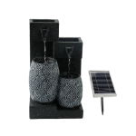 Solar Water Feature Vase with Battery Back-up (Outer Carton: 1)