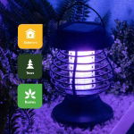 2-in-1 Solar Yellow Flame/Bug Zapper Lantern (Outer Ctn Qty: 12)